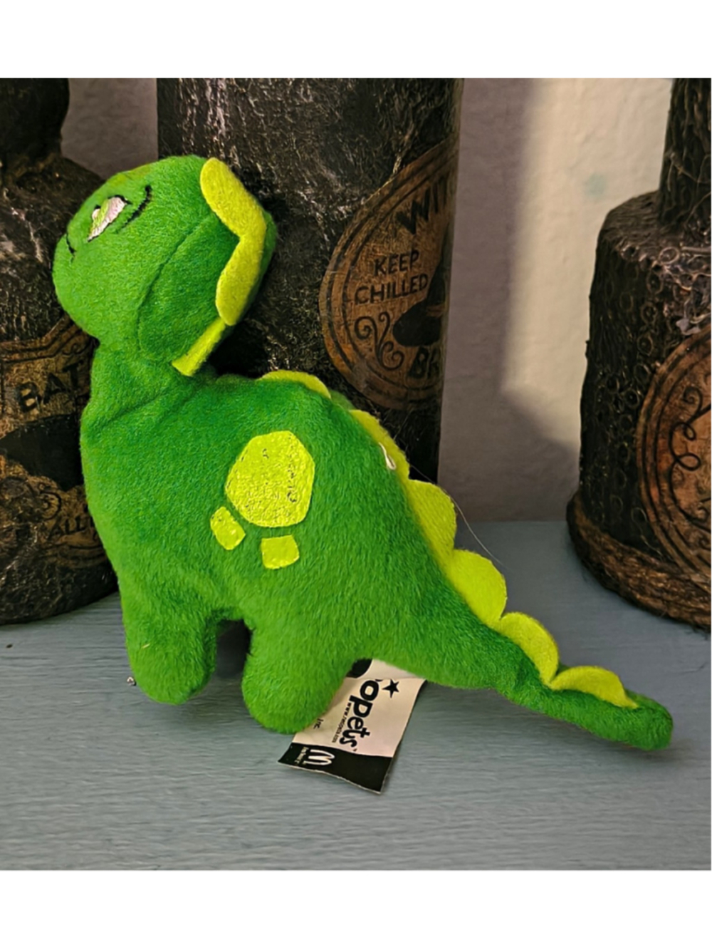 McDonald's Neopets Green Dinosaur Mini Plush Toy 2004 Vintage